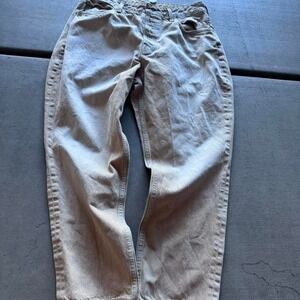 Men's Tan Distressed Work Pants